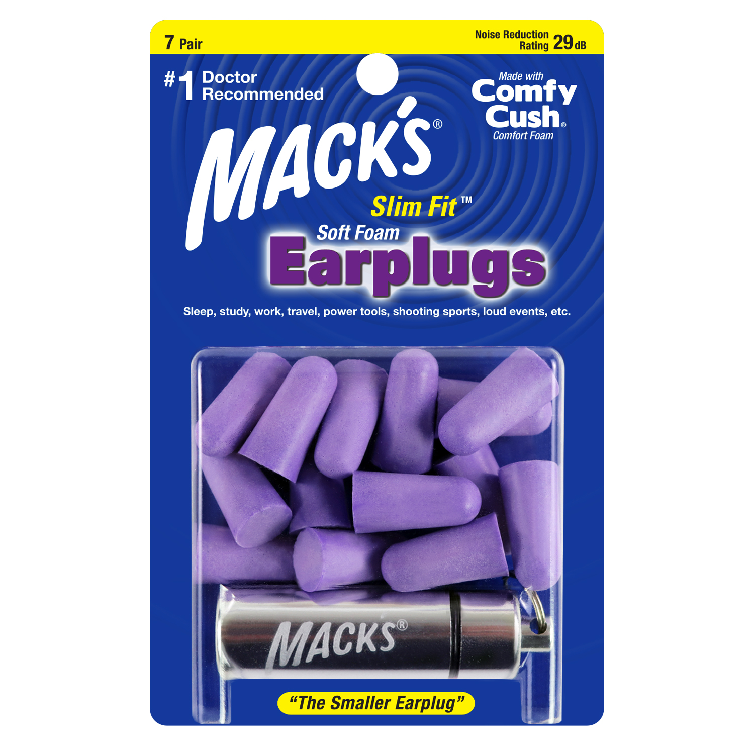 Slim Fit™ Soft Foam Ear Plugs - Mack's Ear Plugs