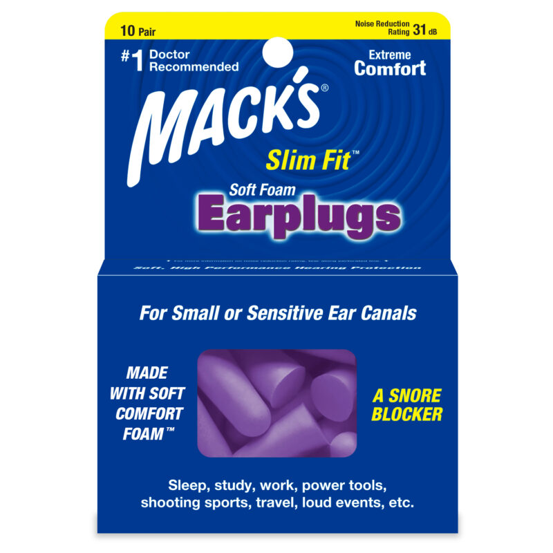 Soft foam earplugs