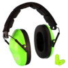 Macks hi viz double up shooting earmuffs 34 db NRR best ear muffs soft foam ear plugs