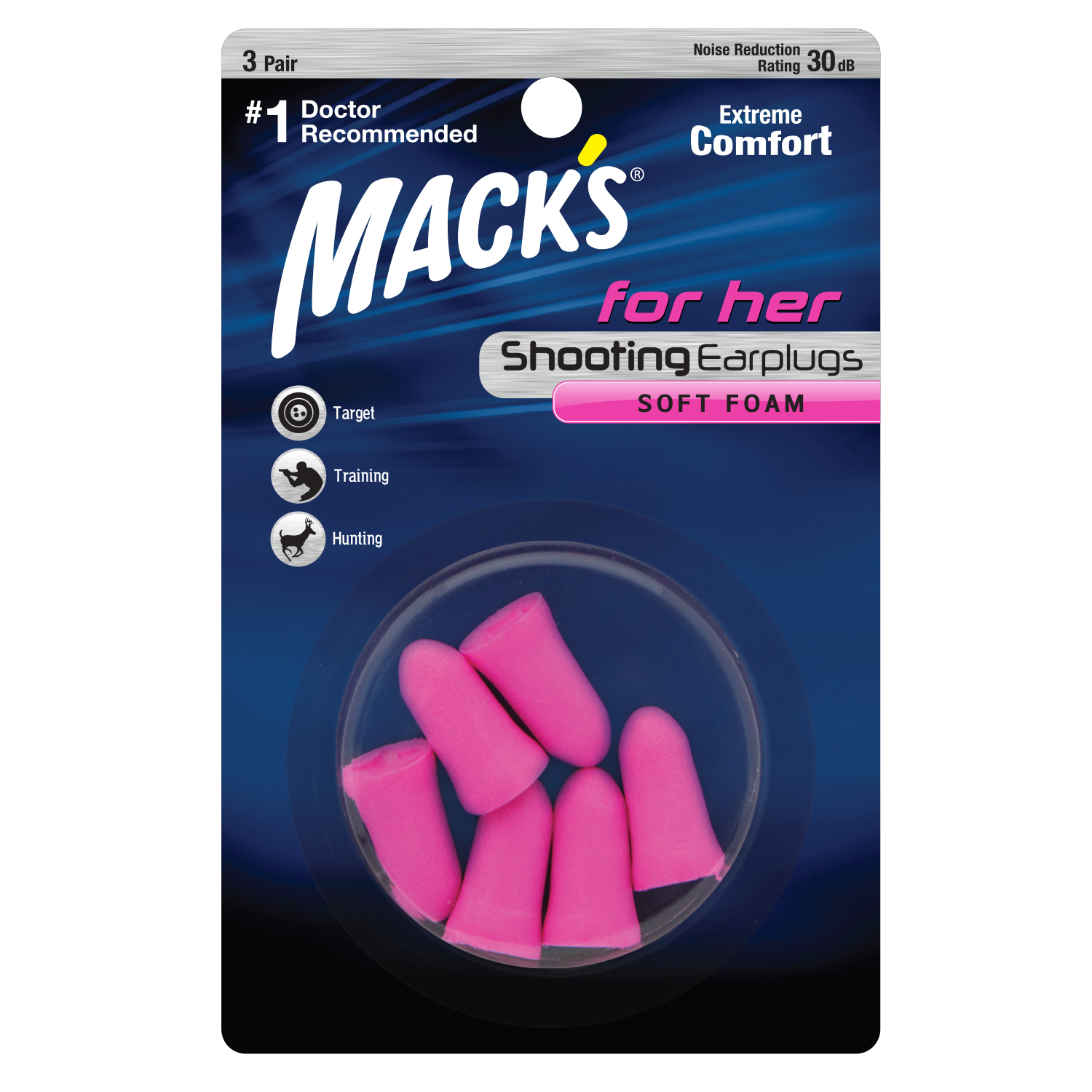 4933 - For her shooting maximum protection soft foam ear plugs