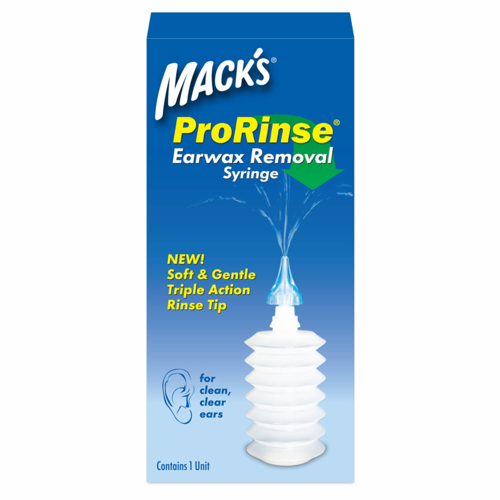 ProRinse® Earwax Removal Syringe Mack's Ear Plugs