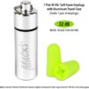 macks earplugs hi viz ear plugs best soft foam ear plugs with travel case 32 db nrr noise reducing ear plugs