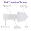 Mack's AquaBlock Swimming Earplugs - Comfortable, Waterproof, Reusable Silicone Ear Plugs for Swimming, Snorkeling, Showering, Surfing, Bathing, and Water Sports - #1 Doctor Recommended