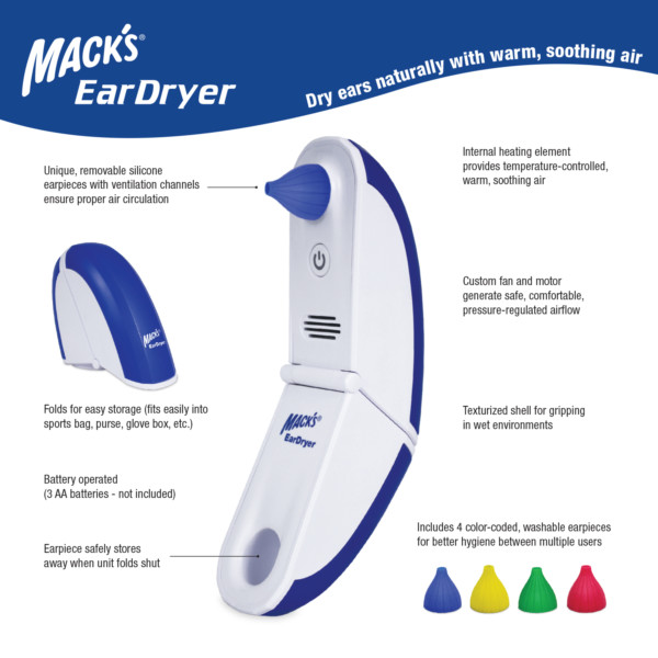 Ear Dryer Mack's Ear Plugs