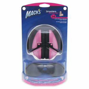 Shooters Double-Up Earmuff Safety Kit - Macks Ear Plugs