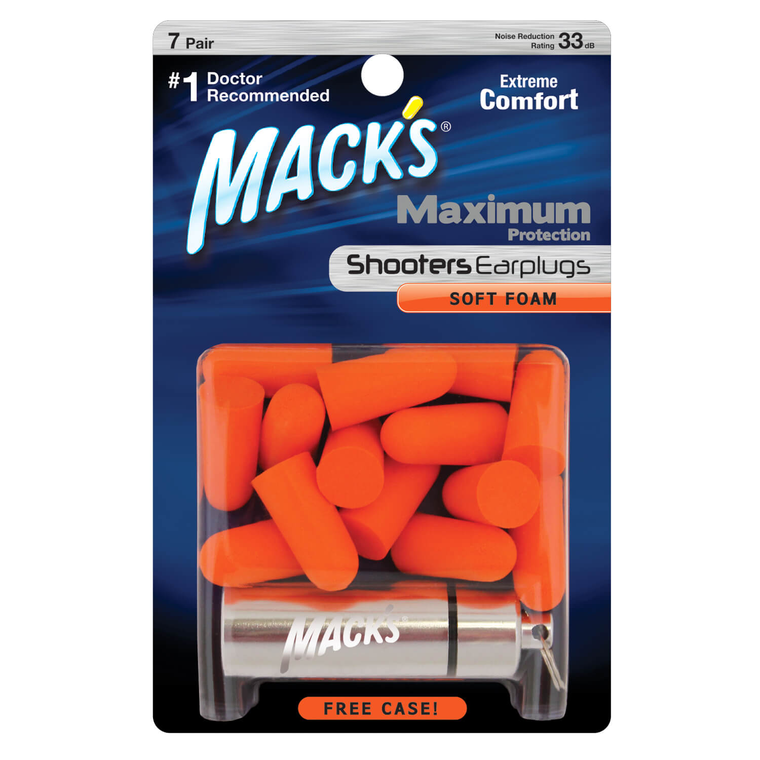 EarPlugs 100 Pair Orange Soft Foam Value Individually Wrapped NRR 33DB Ear plugs