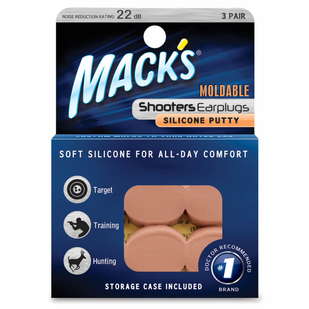 Shooters Moldable Silicone Putty Ear Plugs Mack