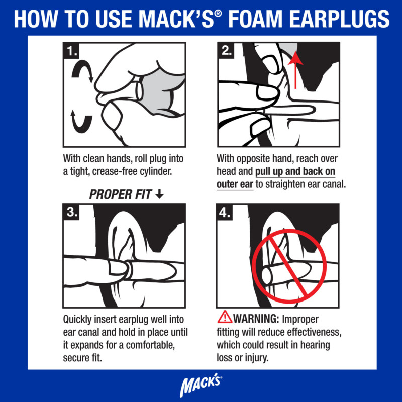 How To Use Macks Foam Ear Plugs 2 Mack's Ear Plugs
