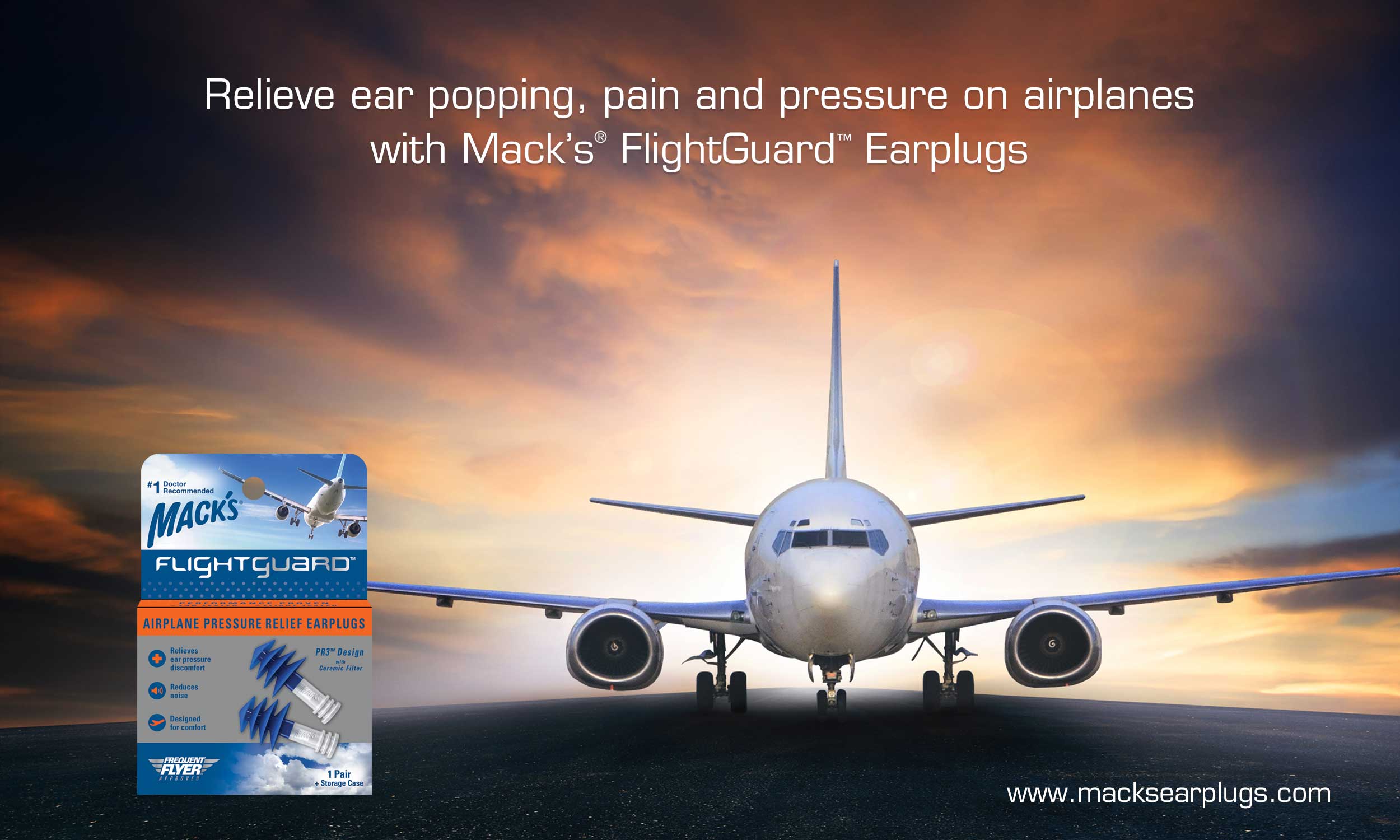Relieve ear popping, pain and pressure on airplanes with Mack’s