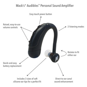 Hearing Aide Audibles Specs
