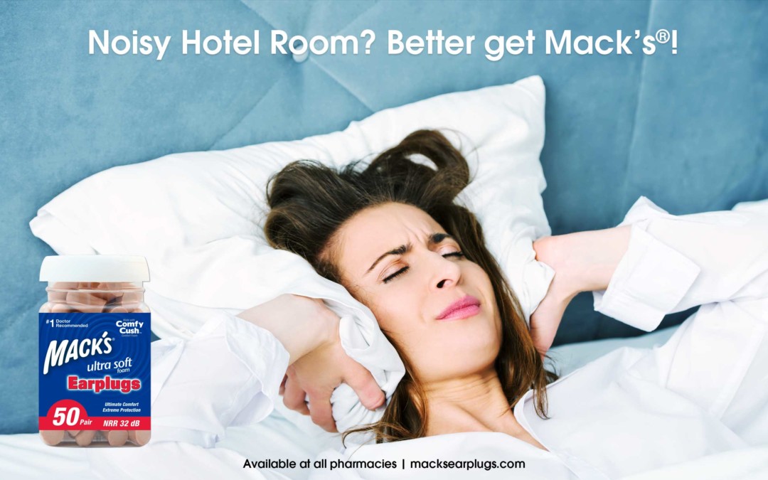 Sleeping Ear Plugs. Noisy Hotel Room? Better Get Mack’s.