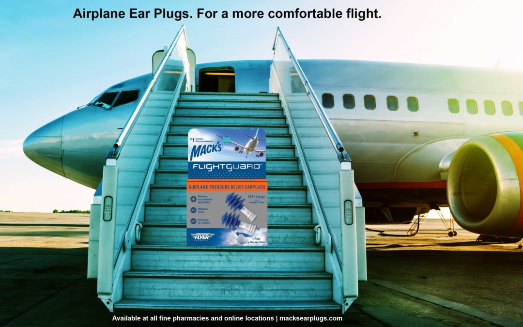 Airplane Ear Plugs. For a more comfortable flight.