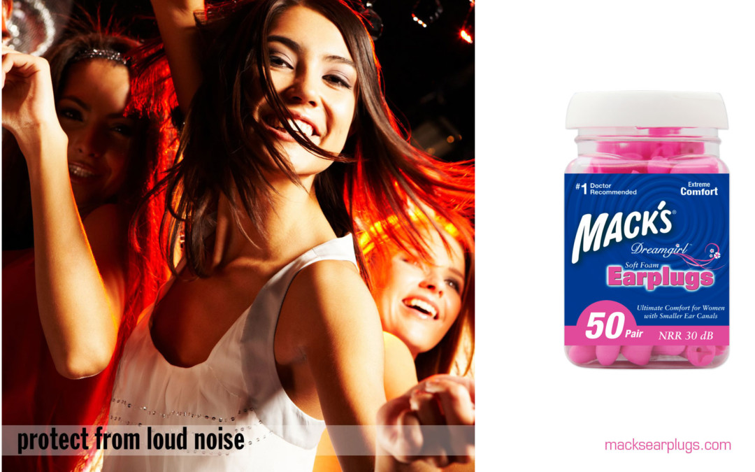 Wome's Ear Plugs Macks Dream Girl Pink Foam Earplugs