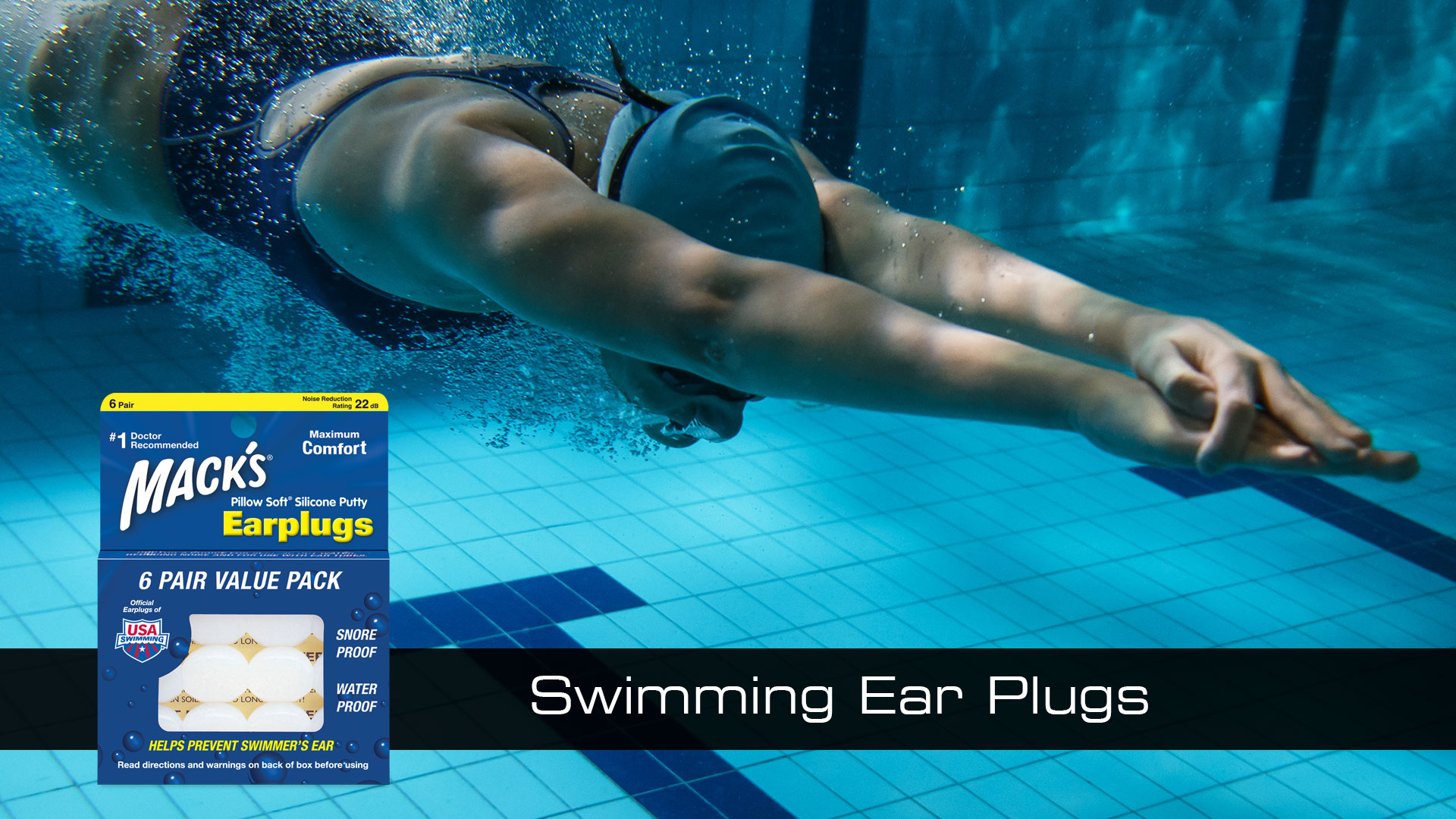 Swimming Ear Plugs Mack's Silicone Earplugs Mack's Ear Plugs