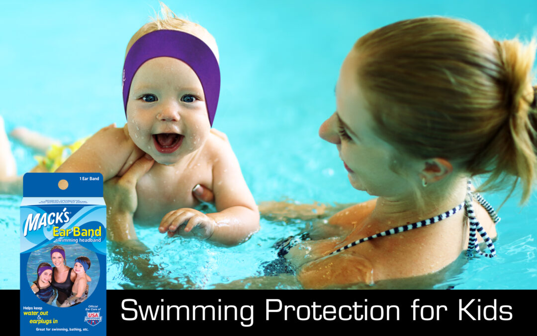 Mack’s Swimming Headband – Best Swimmer’s Headband – Doctor Recommended to Keep Water Out and Hold Ear Plugs in – Official Swimming Ear Band of USA Swimming