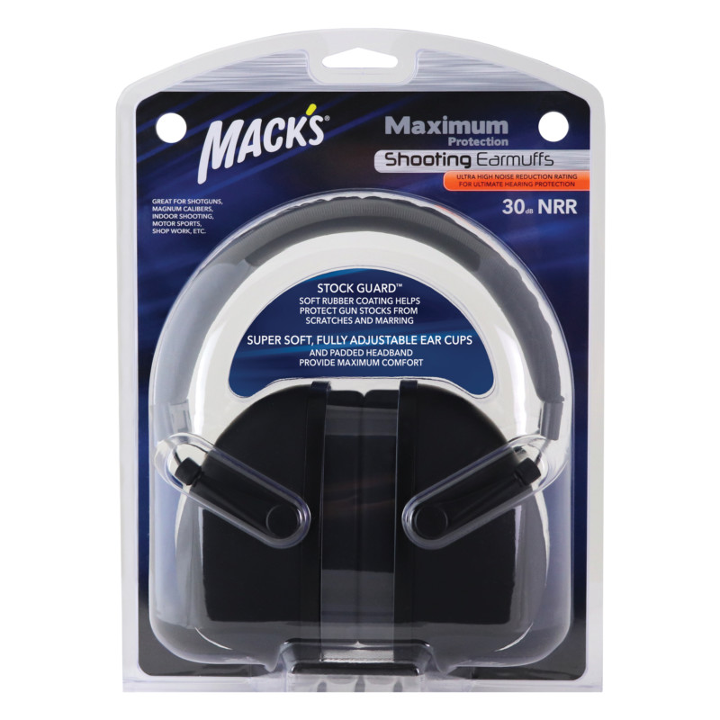 Macks Ear plugs maximum protection shooting ear muffs for noise reduction and hearing protection