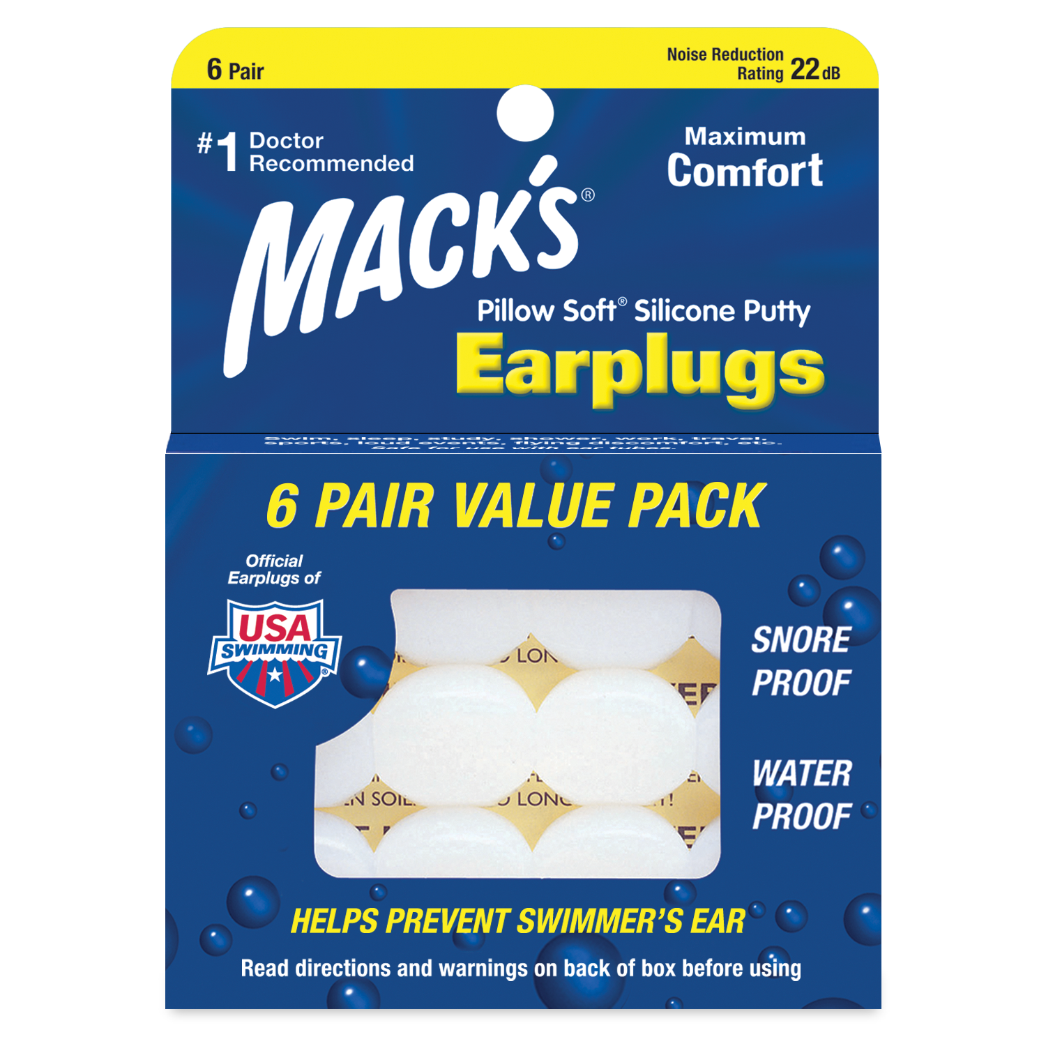 Blue//4 Pair Earplugs for Sleeping Silicone Ear Plugs Noise Cancelling Comfortable Reusable Snoring Swimming and Working Travel