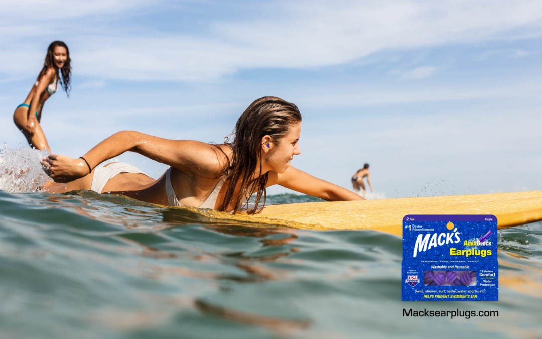 Macks ear plugs for surfing and waterproof water protection earplugs