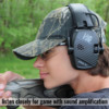 macks live fire stealth electronic shooting earmuffs best ear muffs for shooting wireless bluetooth technology ambient sound amplification auto noise compression omnidirectional microphones slim low profile high NRR batteries included