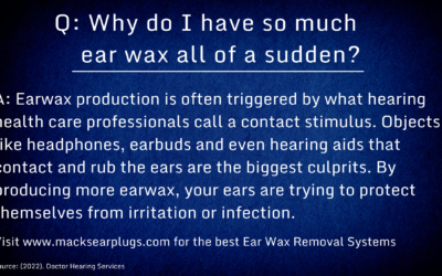 Why do I have so much earwax all of a sudden?