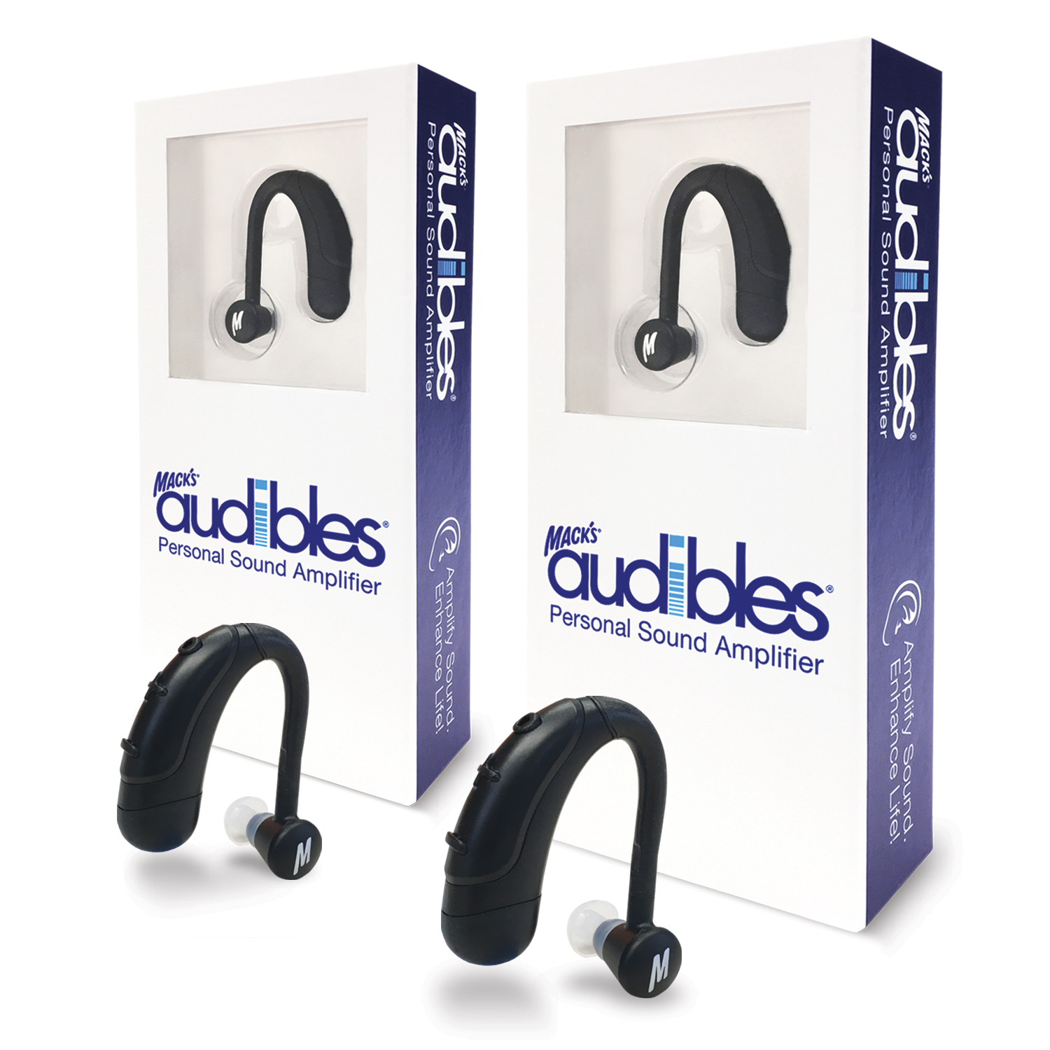 2 pack of Personal Sound Amplifier (PSAP) by Mack's Audibles by Macks Earplugs