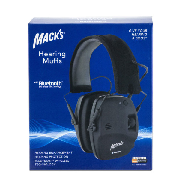 Mack’s® Electronic Hearing Muffs with Bluetooth® Wireless Technology